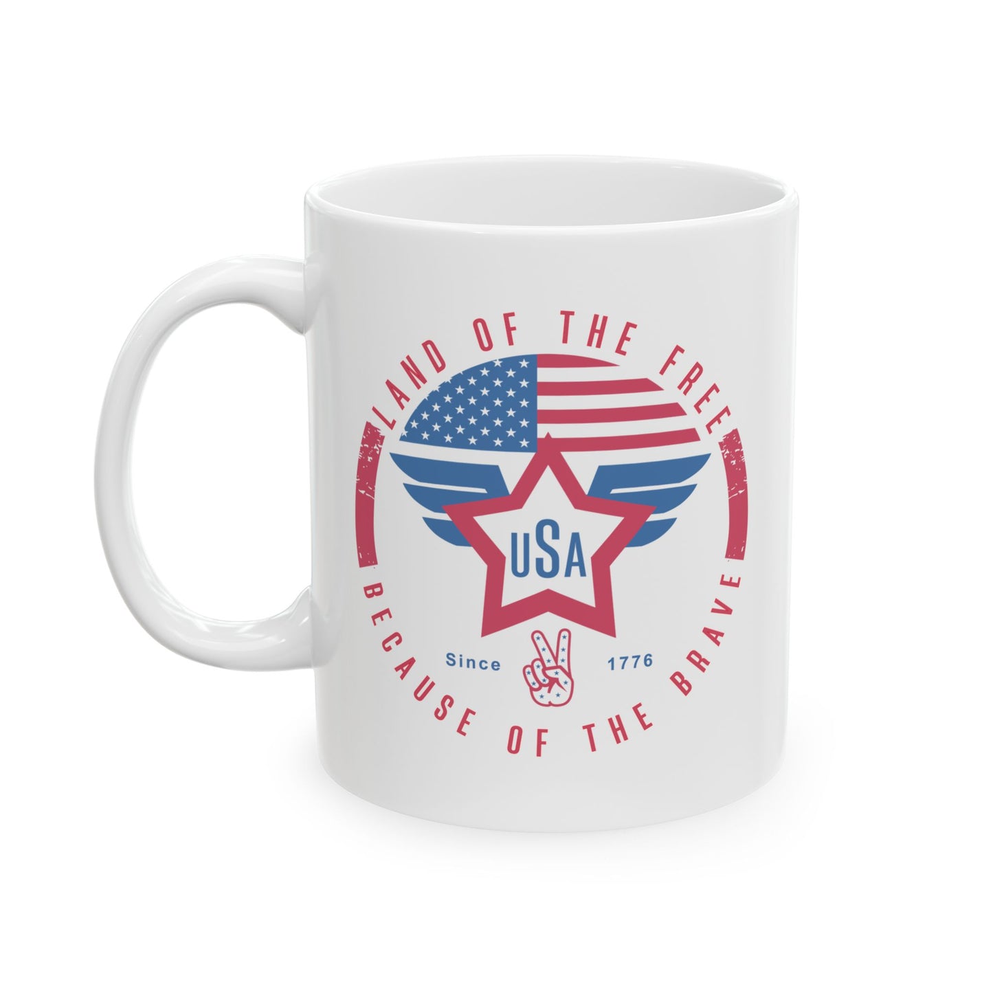 Land of The Free USA Coffee Mug