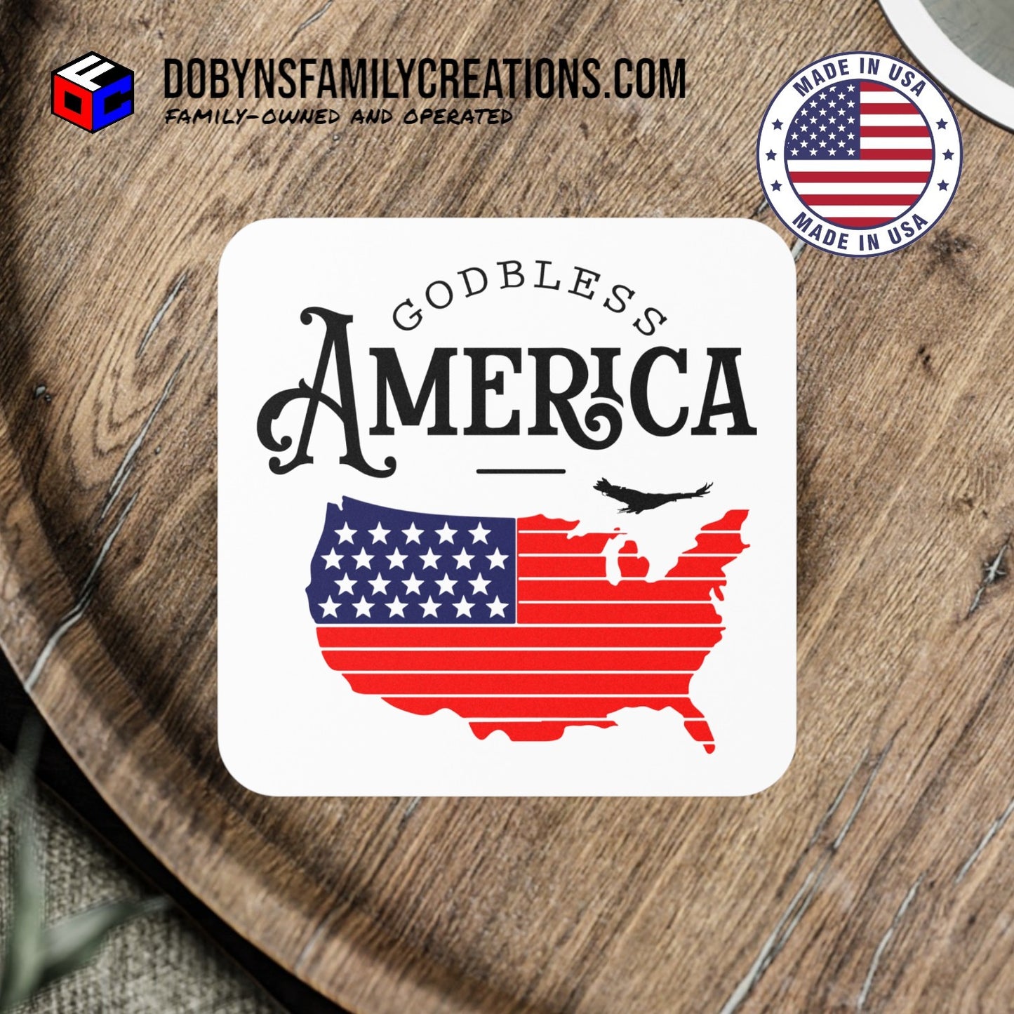 Godbless America Coaster