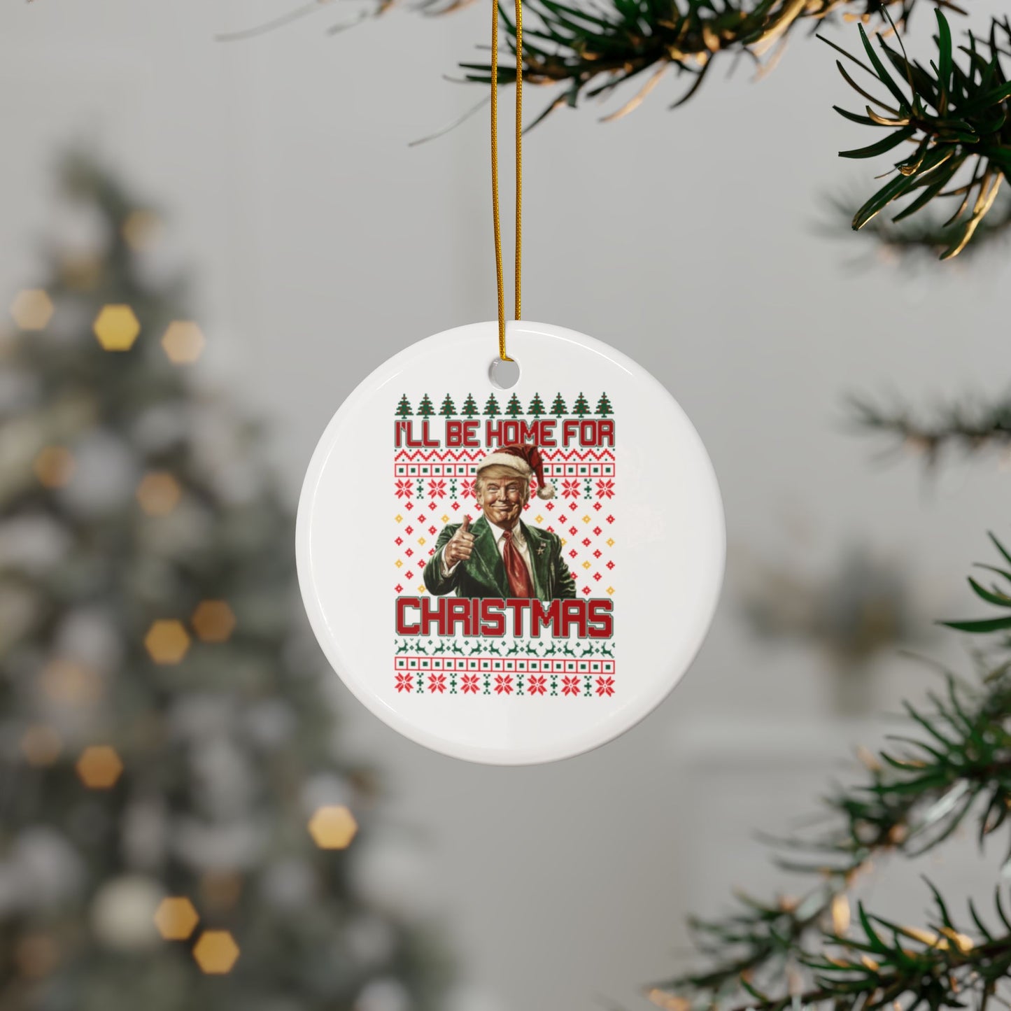 I'll Be Home For Christmas - Trees Ornament