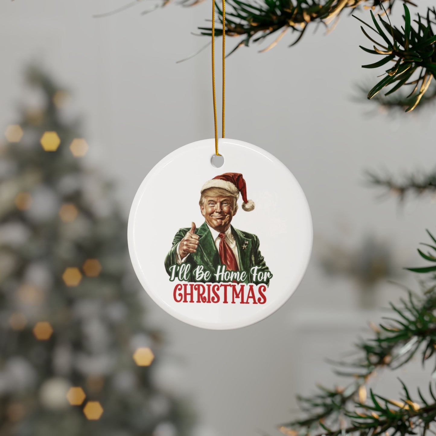 I'll Be Home For Christmas Ornament