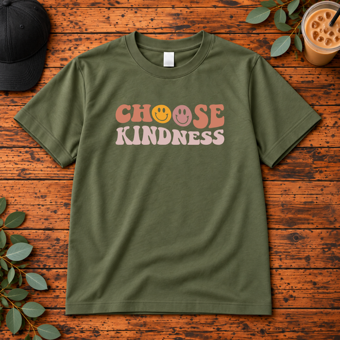 Choose Kindness | Positive Retro T-Shirt, Long Sleeve, Crewneck & Hoodie