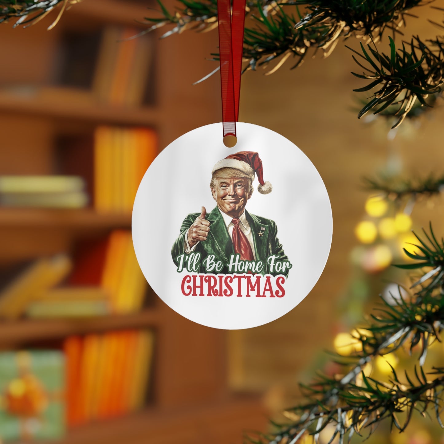 I'll Be Home For Christmas Ornament