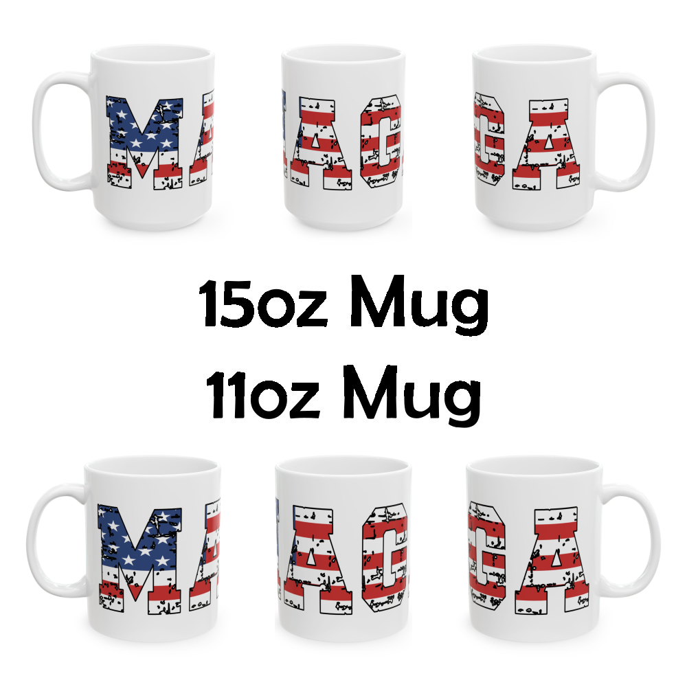 MAGA USA Flag Coffee Mug
