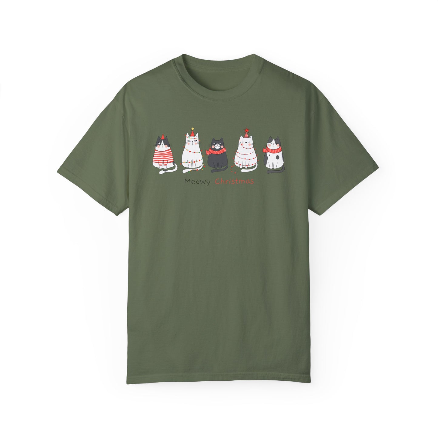 Meowy Christmas Tee Shirt