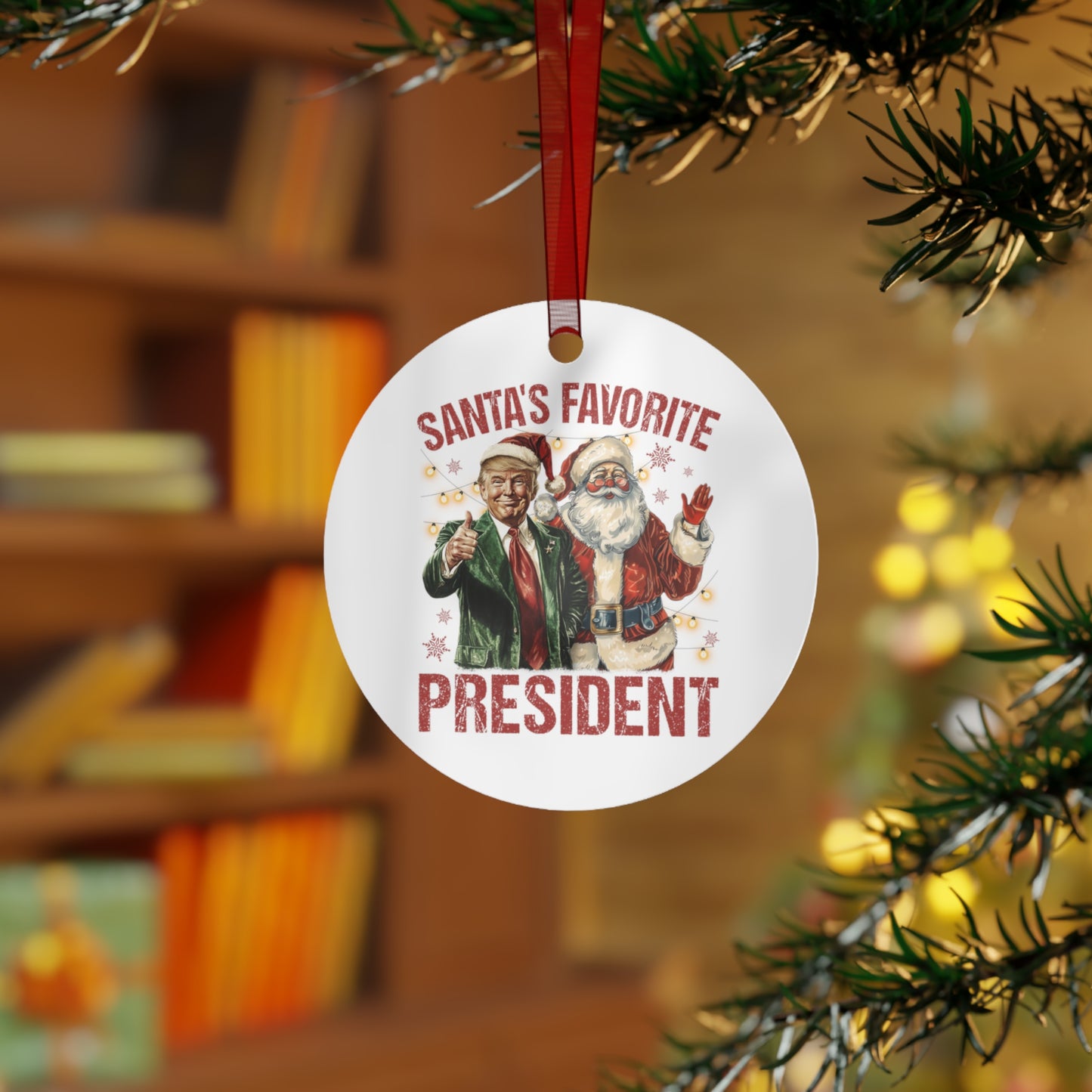 Santa's Favorite President Ornament