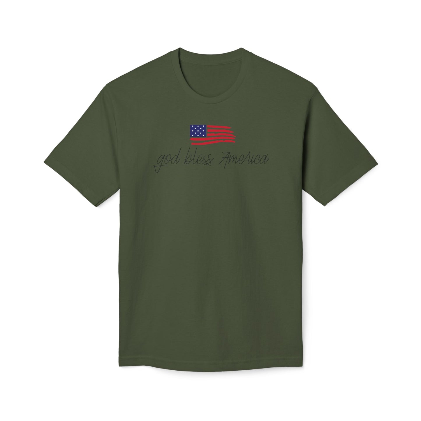 God Bless America Cotton Tee Shirt