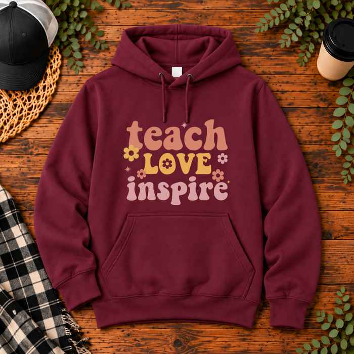 Teach Love Inspire | Teacher T-Shirt, Long Sleeve, Crewneck & Hoodie
