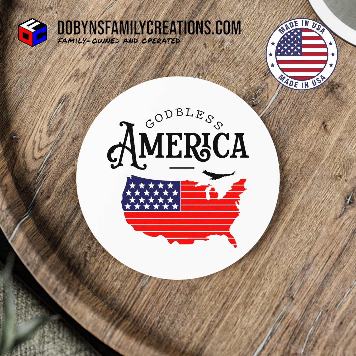 Godbless America Coaster