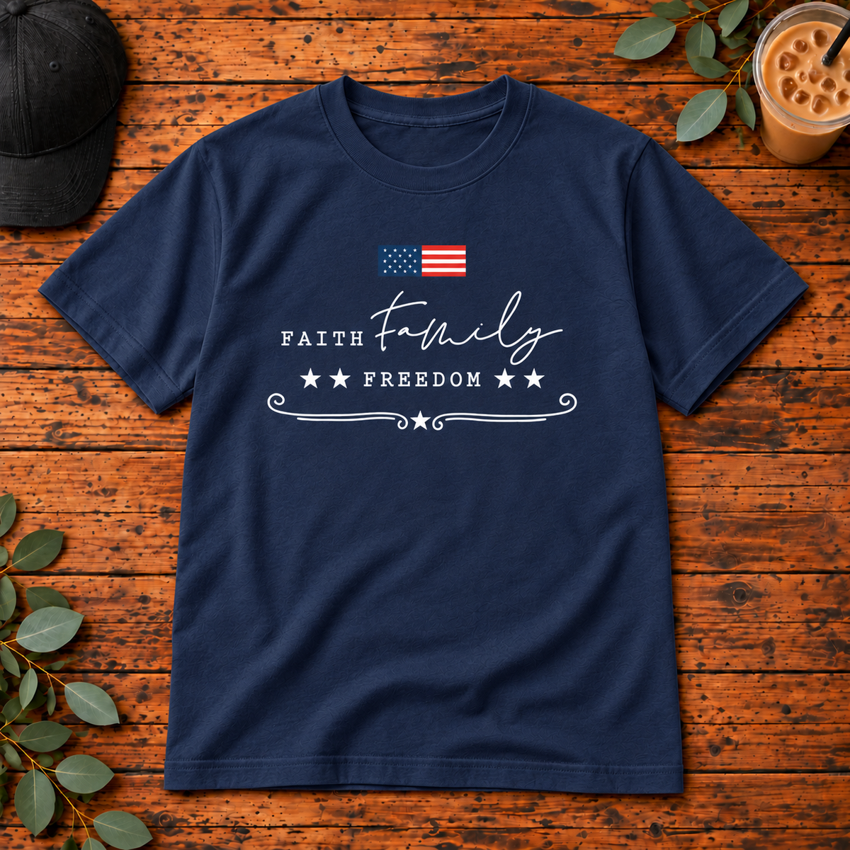 Faith Family Freedom | T-Shirt, Long Sleeve, Crewneck & Hoodie