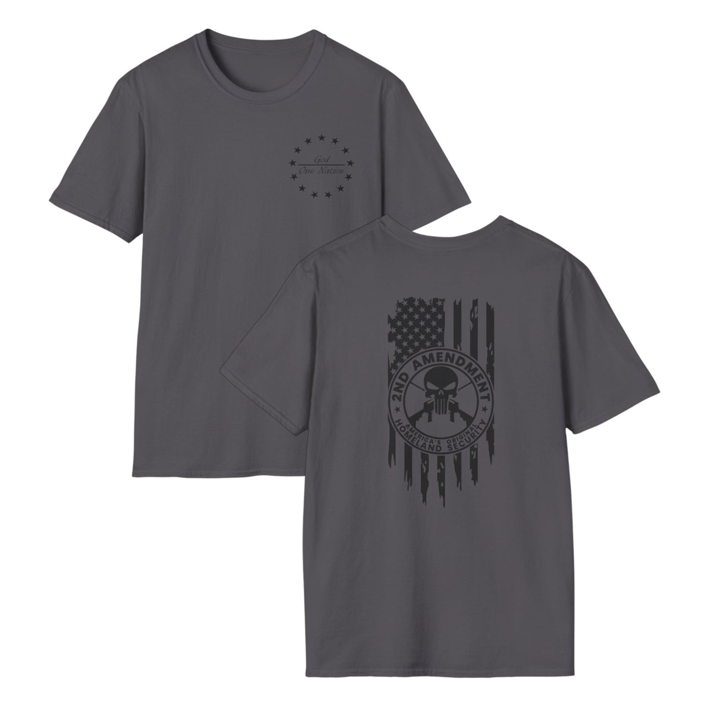 One Nation Under God - 2nd Amendment Cotton Tee Shirt