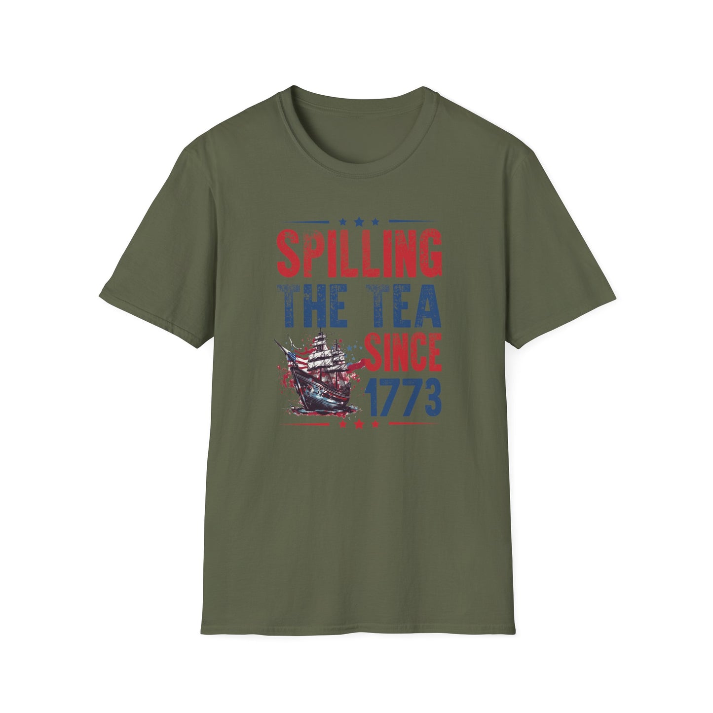 Spilling The Tea Since 1773 Cotton Tee Shirt