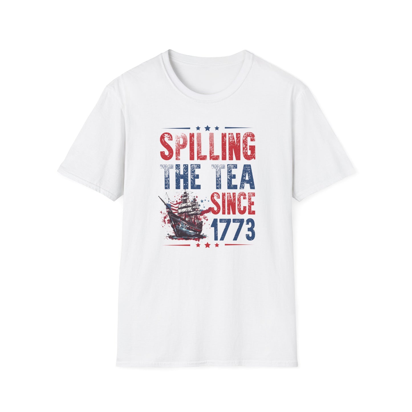 Spilling The Tea Since 1773 Cotton Tee Shirt