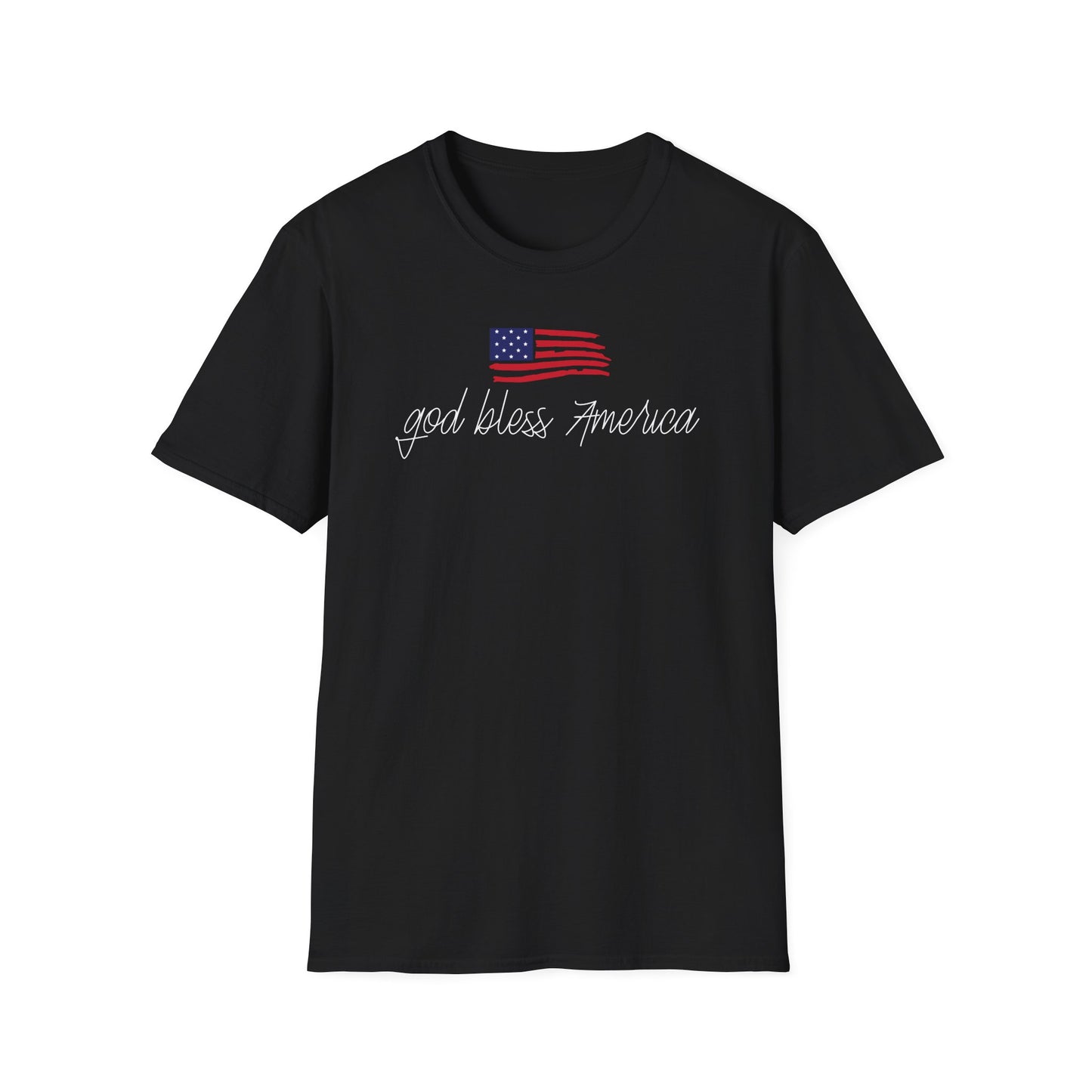 God Bless America Cotton Tee Shirt