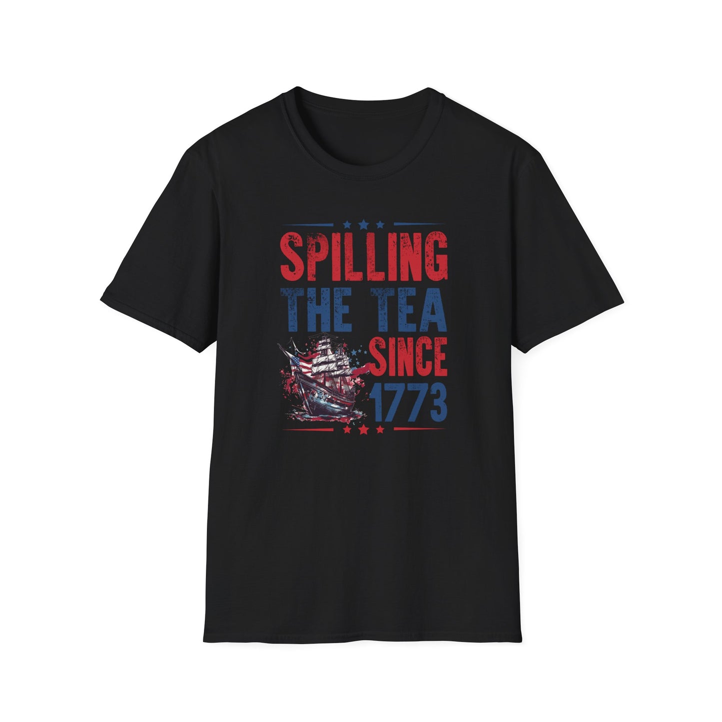 Spilling The Tea Since 1773 Cotton Tee Shirt