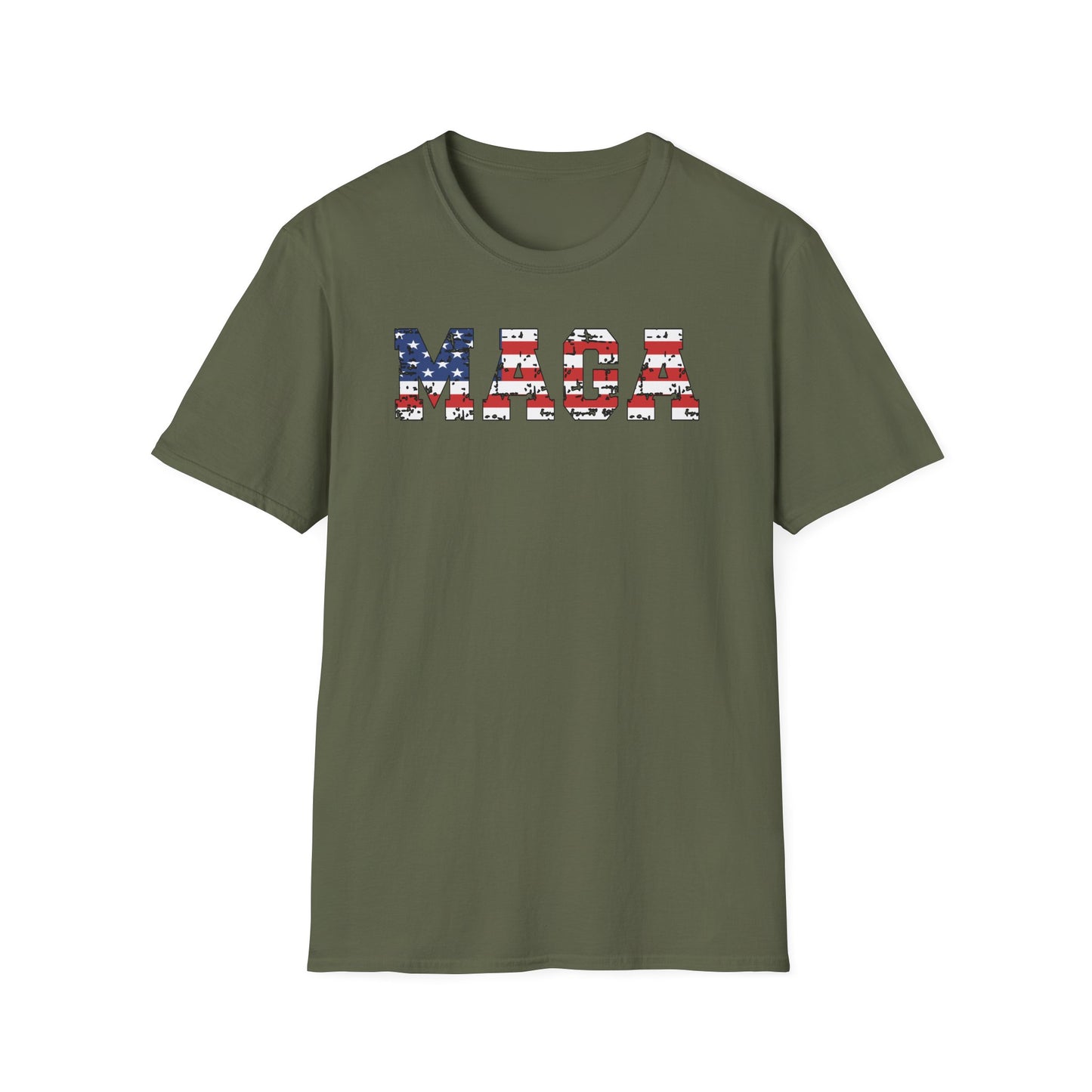 MAGA USA Flag Cotton Tee Shirt