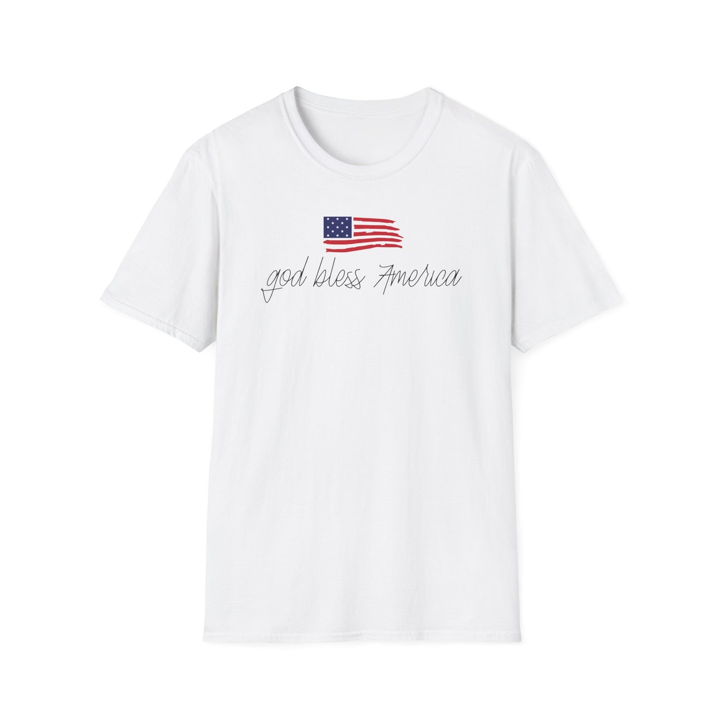 God Bless America Cotton Tee Shirt