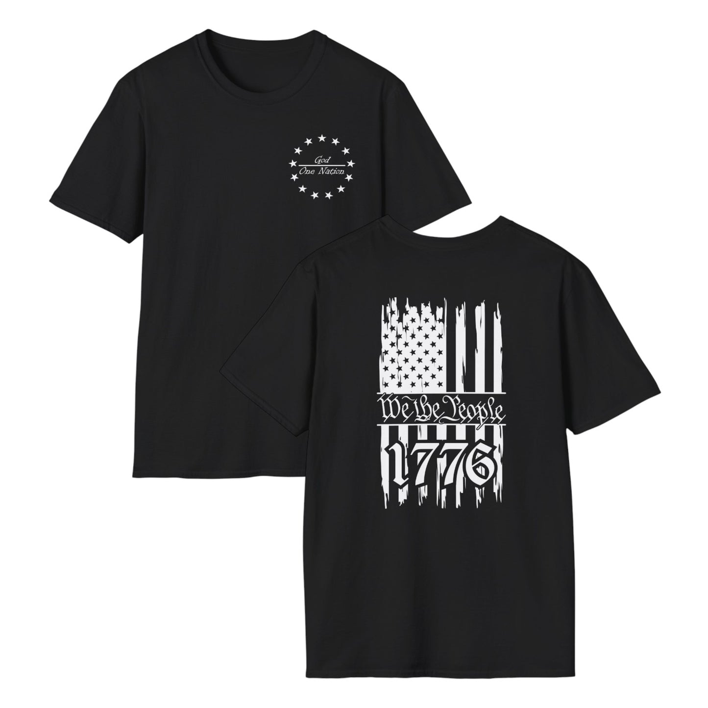 One Nation Under God - We the People Cotton Tee Shirt