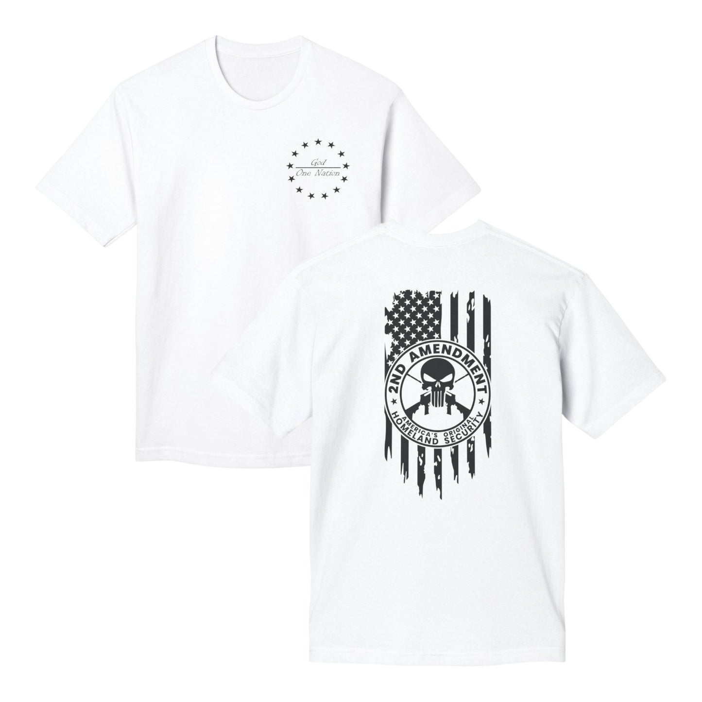 One Nation Under God - 2nd Amendment Cotton Tee Shirt