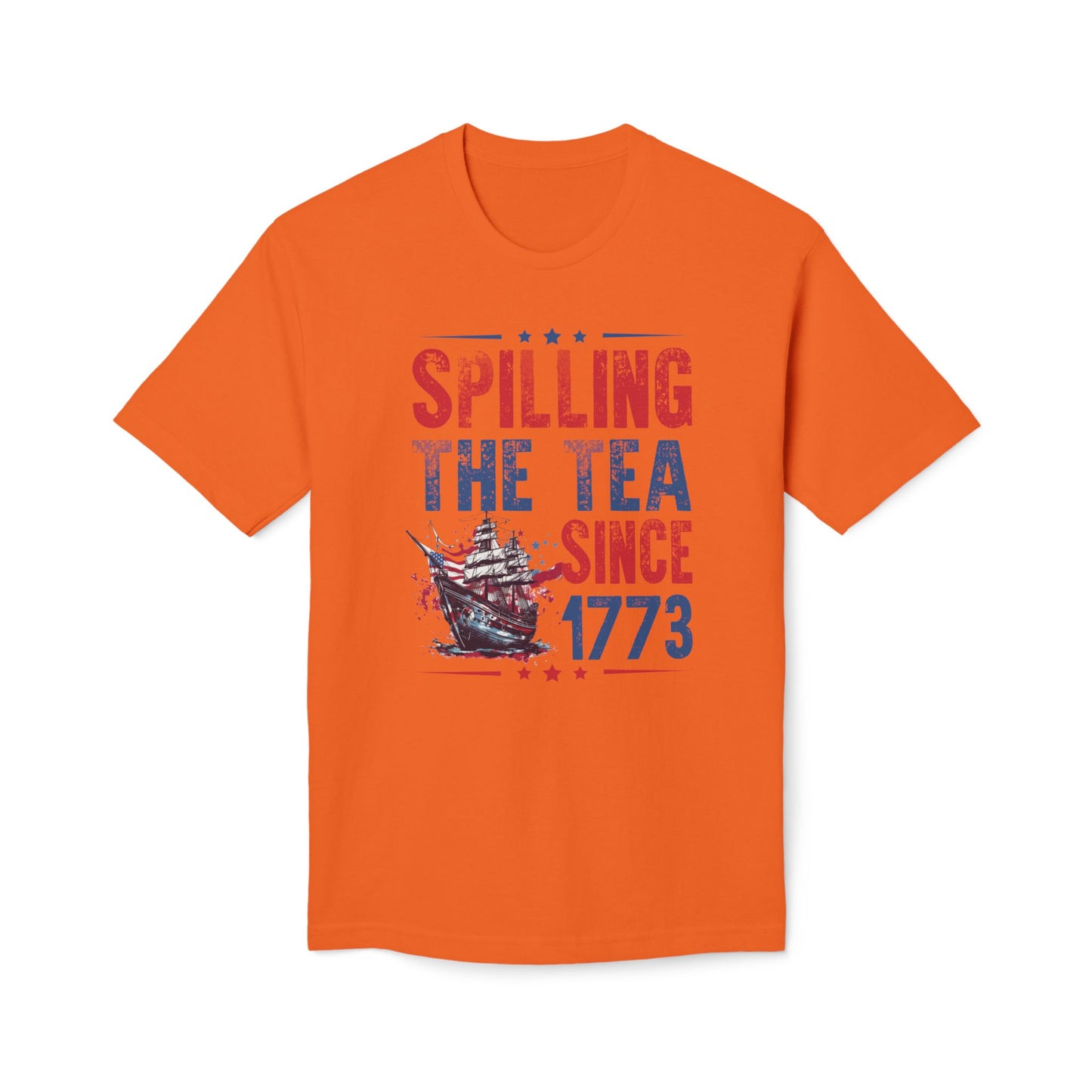 Spilling The Tea Since 1773 Cotton Tee Shirt