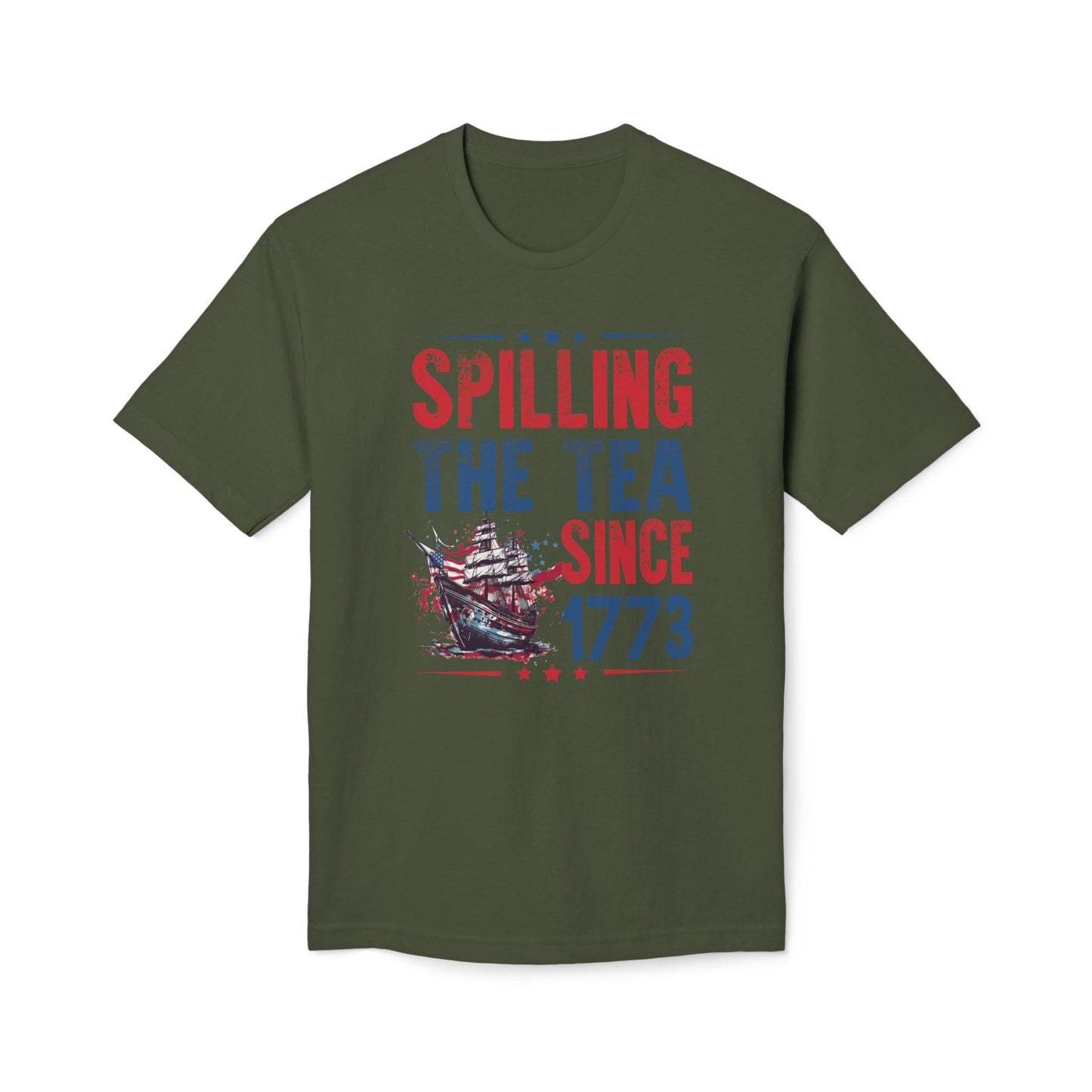 Spilling The Tea Since 1773 Cotton Tee Shirt