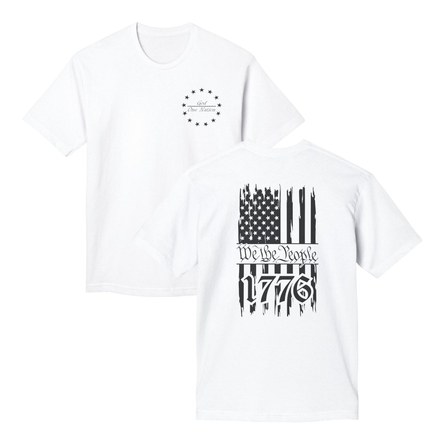 One Nation Under God - We the People Cotton Tee Shirt
