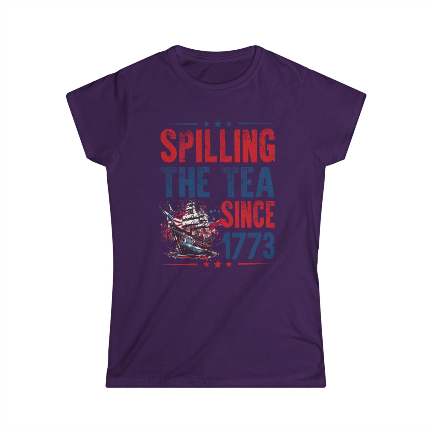 Spilling The Tea Since 1773 Cotton Tee Shirt