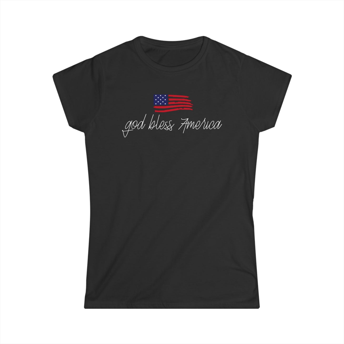 God Bless America Cotton Tee Shirt