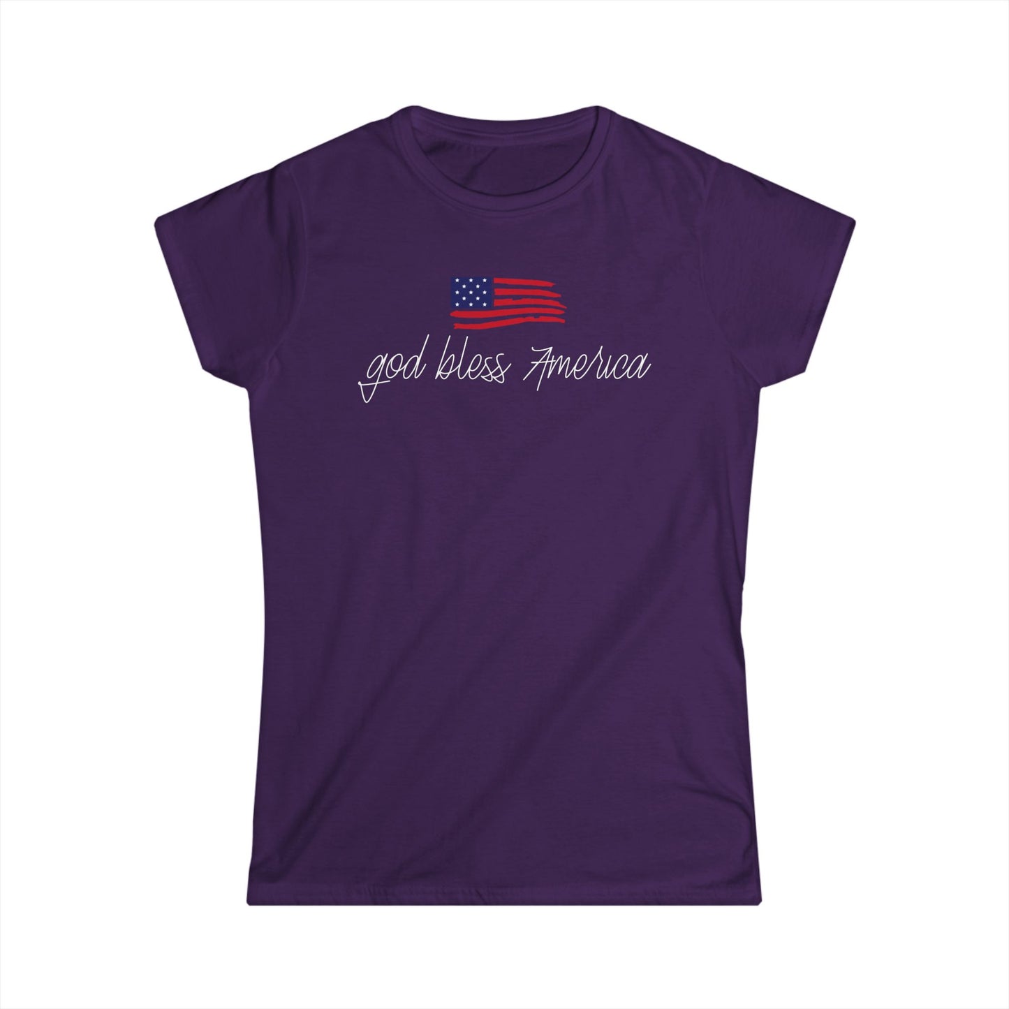 God Bless America Cotton Tee Shirt