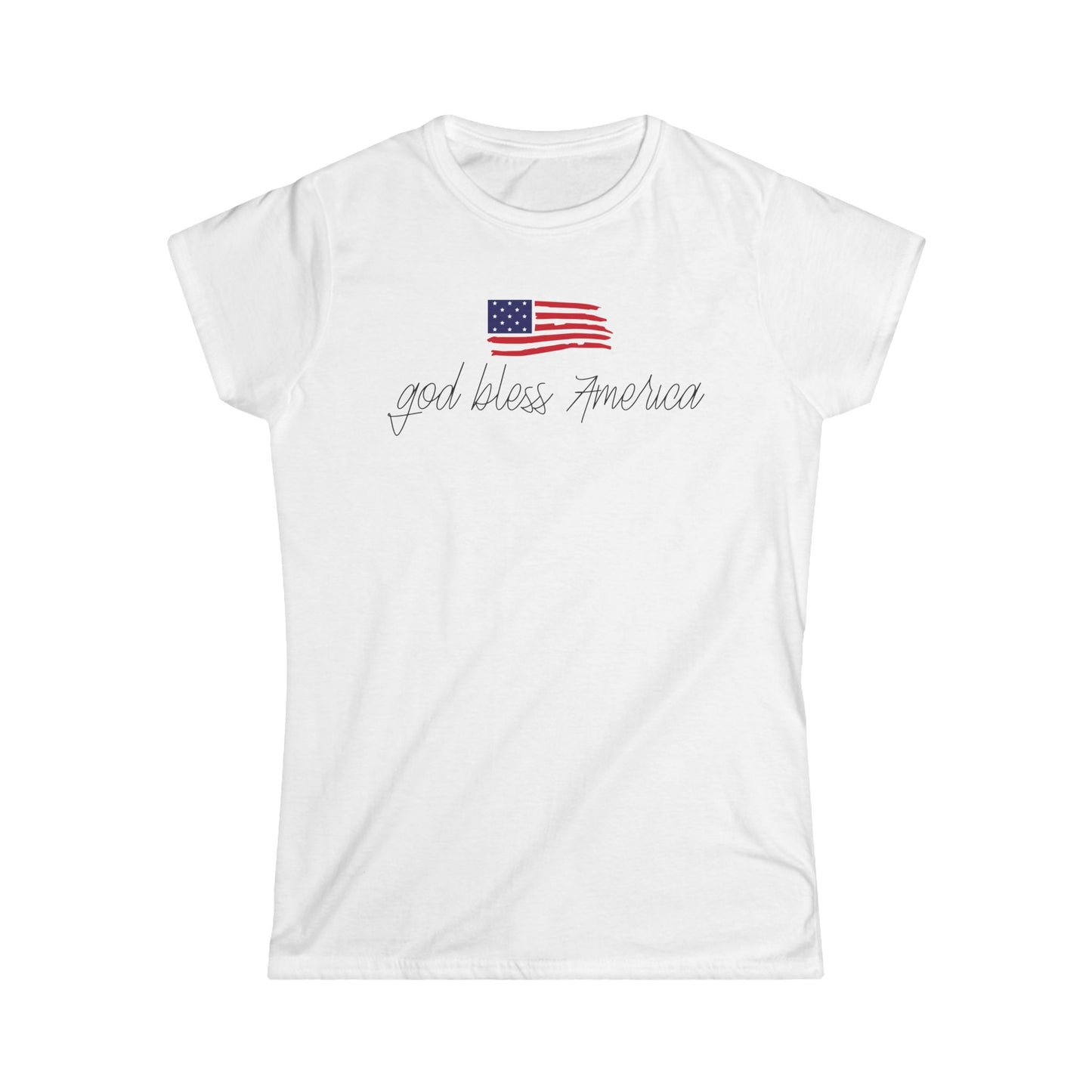 God Bless America Cotton Tee Shirt