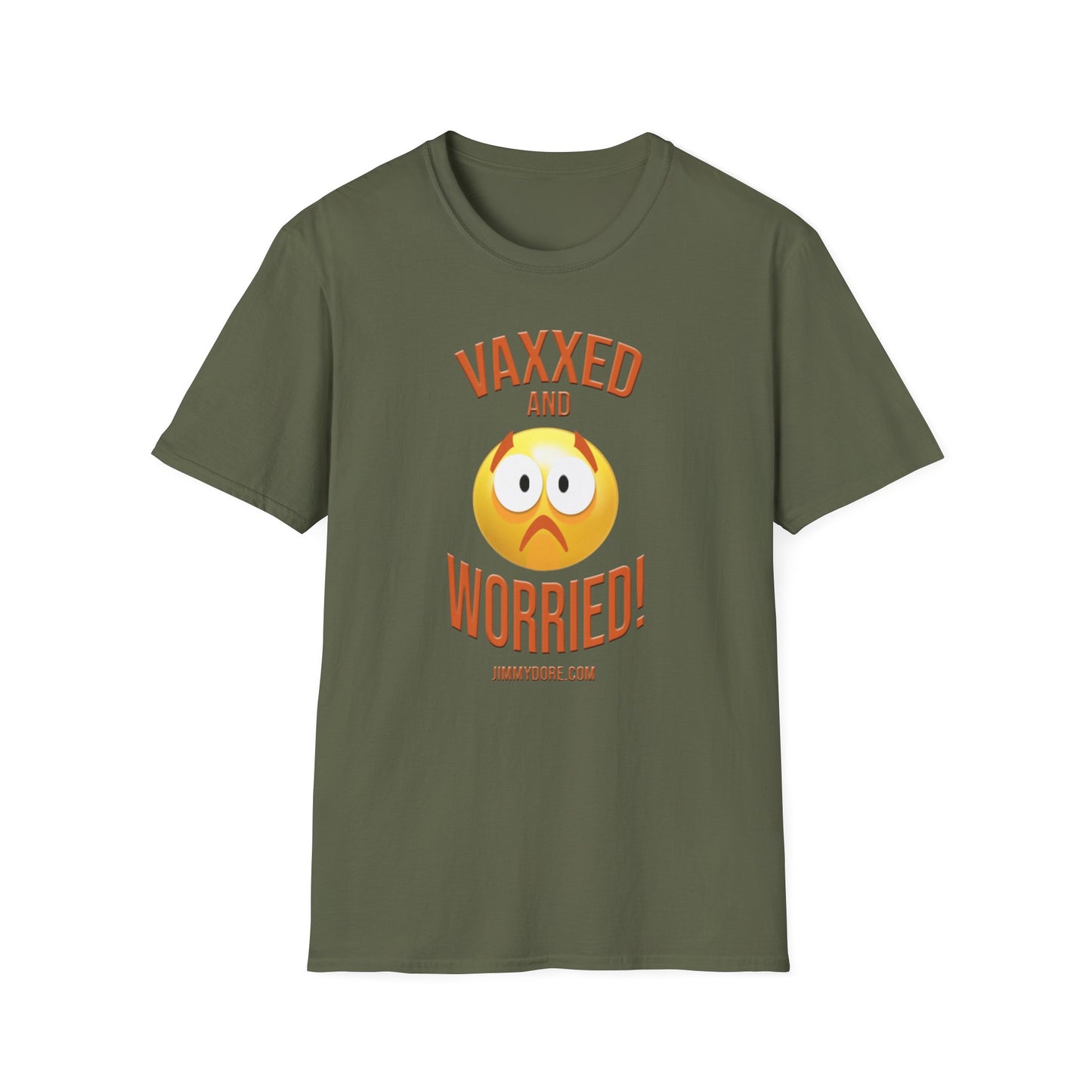 Vaxxed and Worried! Cotton Tee Shirt