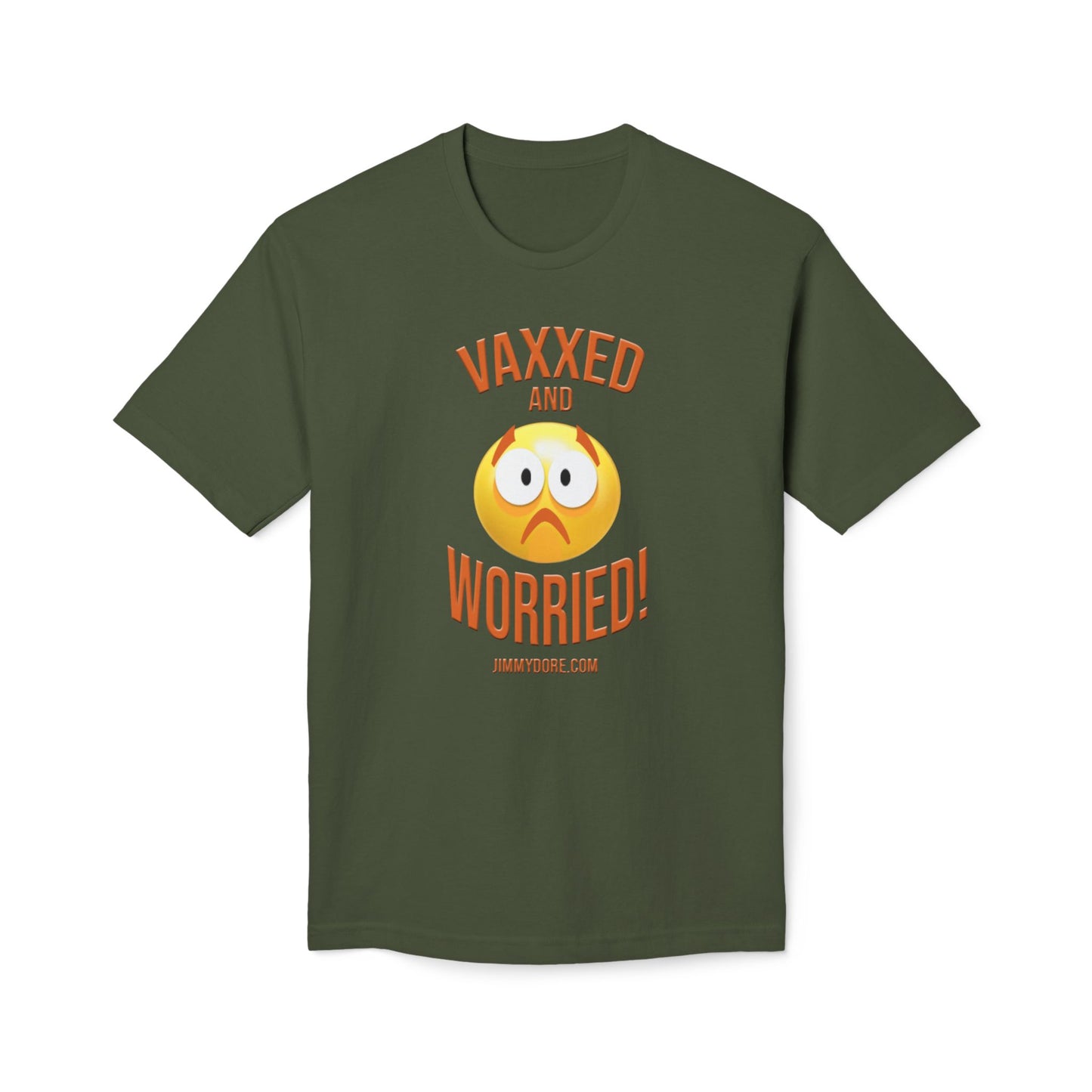 Vaxxed and Worried! Cotton Tee Shirt