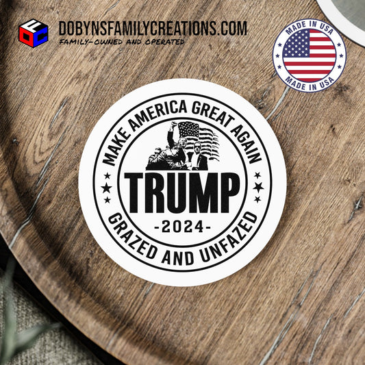 Trump Grazed And Unfazed Coaster