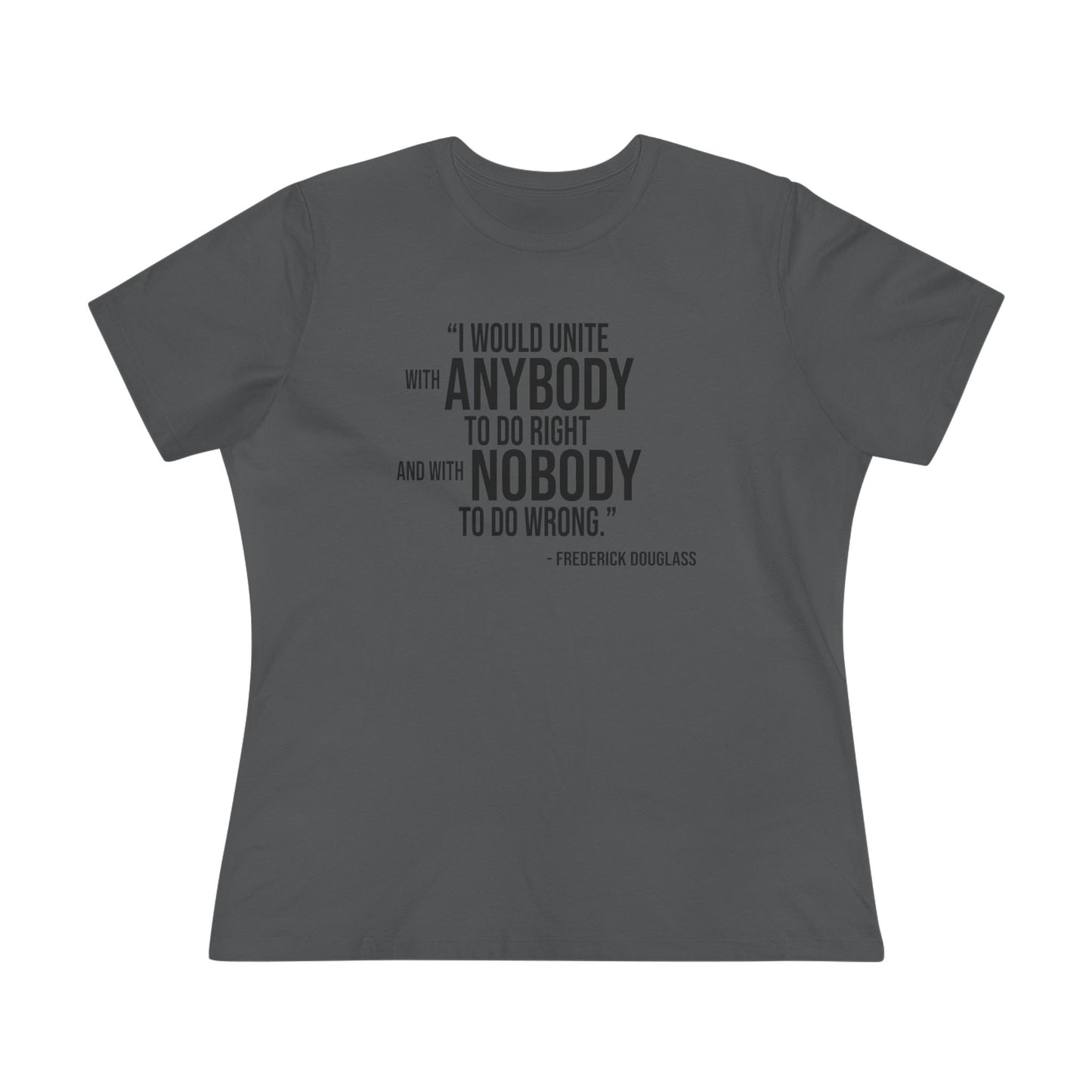 Frederick Douglass Quote Cotton Tee Shirt