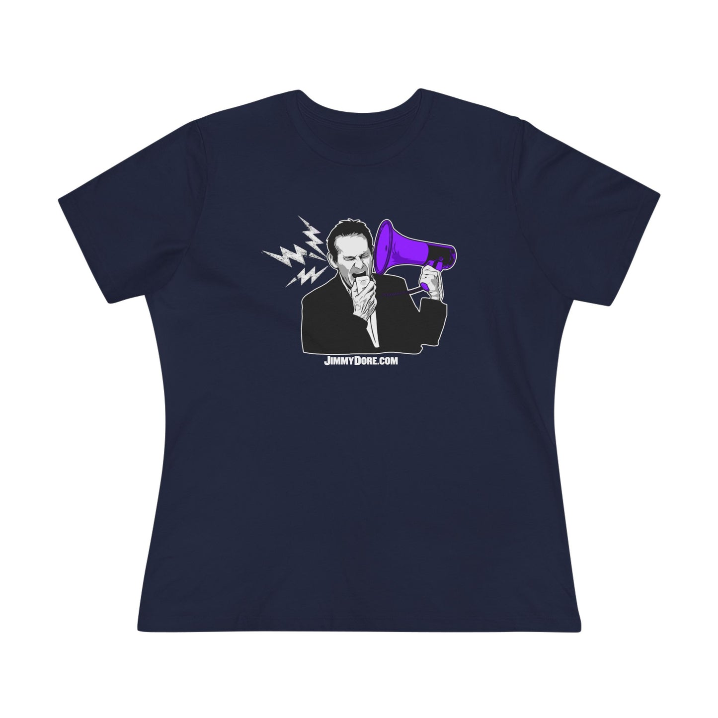 Jimmy Dore Bullhorn Logo Cotton Tee Shirt