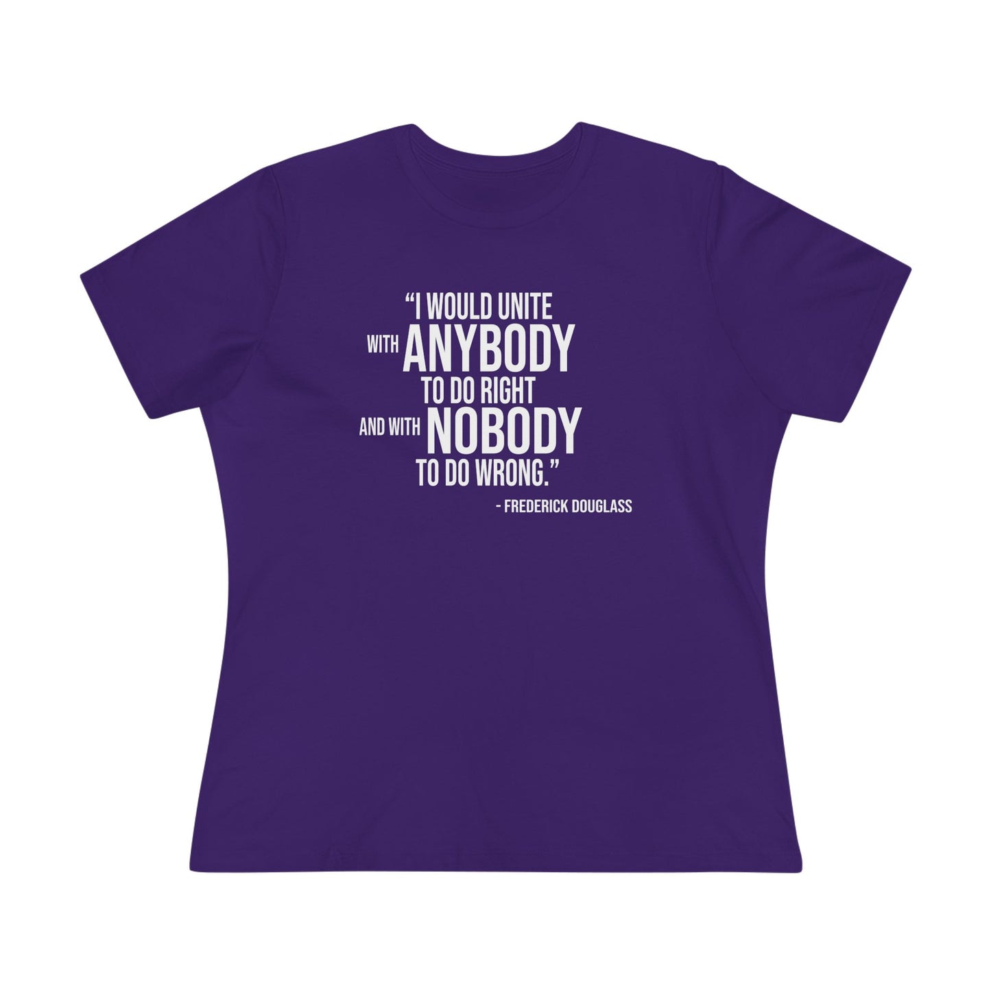 Frederick Douglass Quote Cotton Tee Shirt