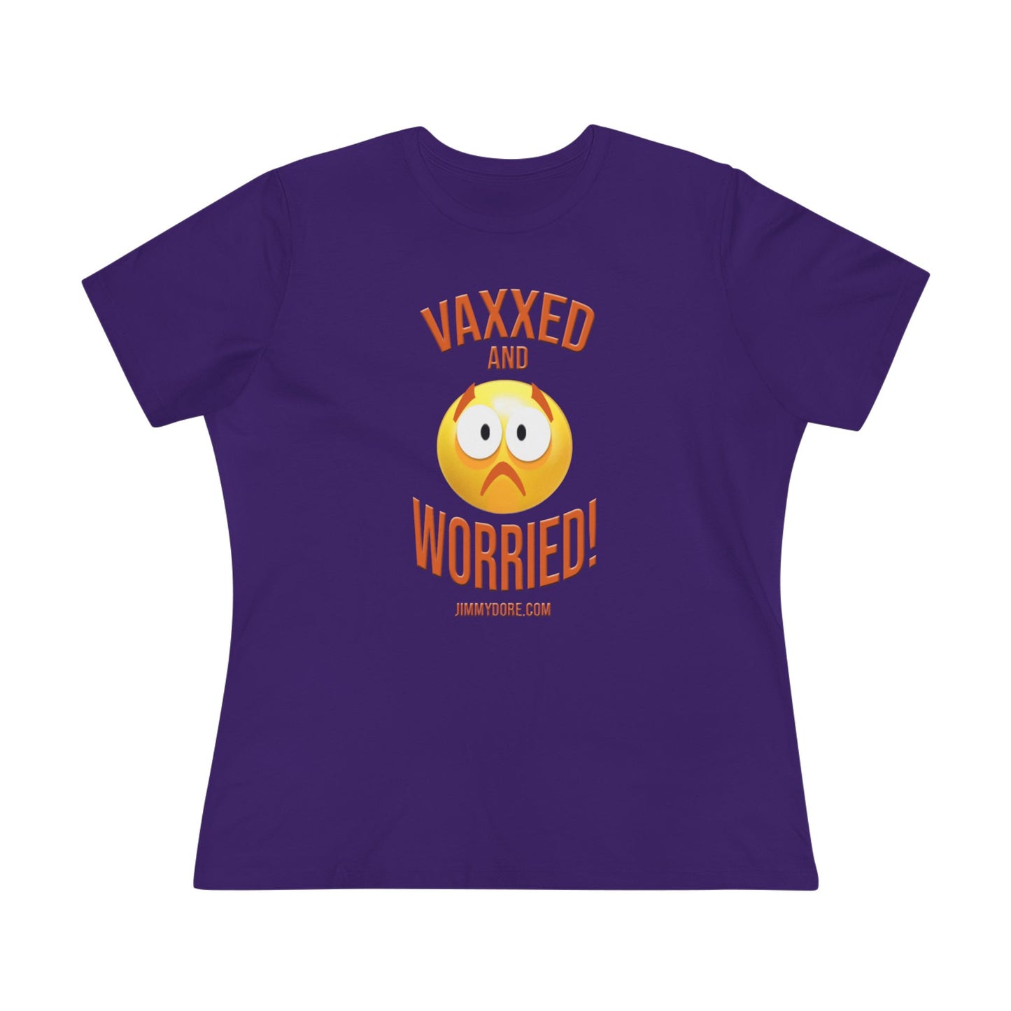 Vaxxed and Worried! Cotton Tee Shirt