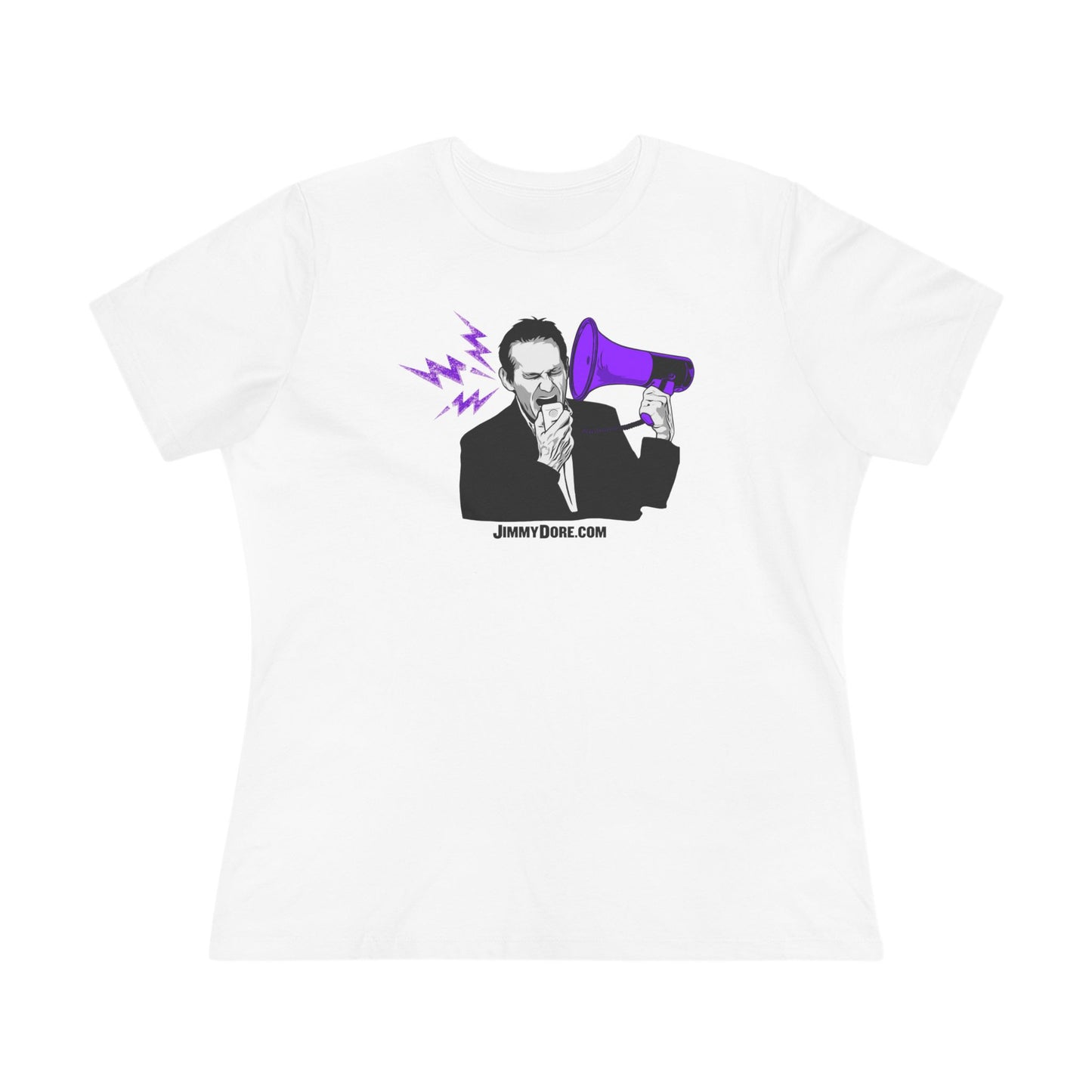 Jimmy Dore Bullhorn Logo Cotton Tee Shirt