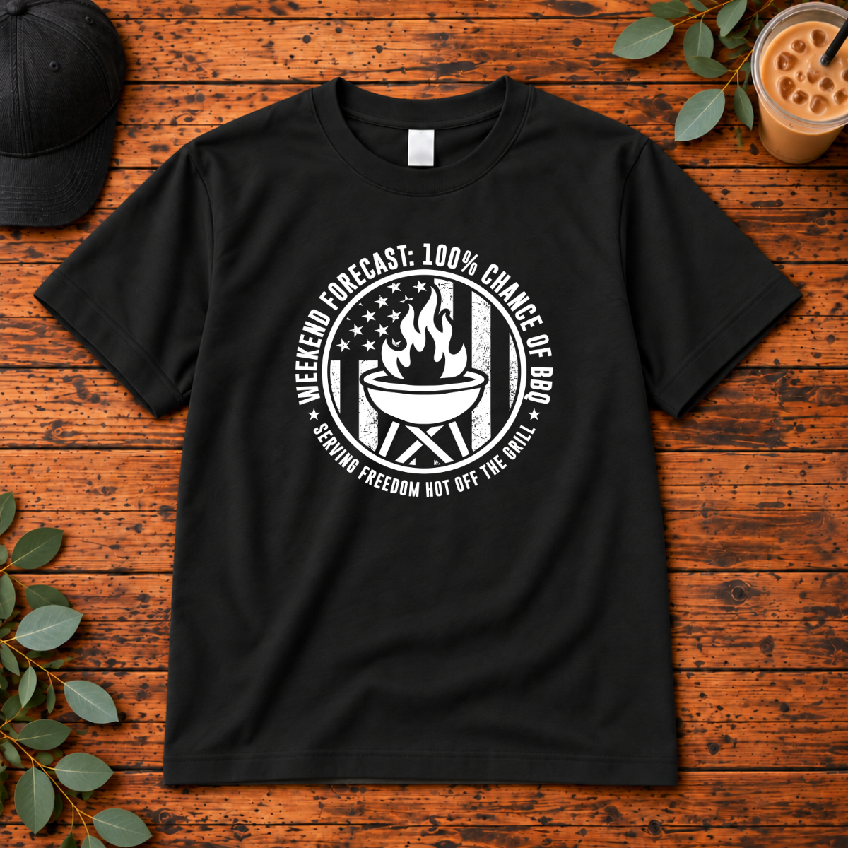 Weekend Forecast: 100% Chance of BBQ | T-Shirt, Long Sleeve, Crewneck & Hoodie