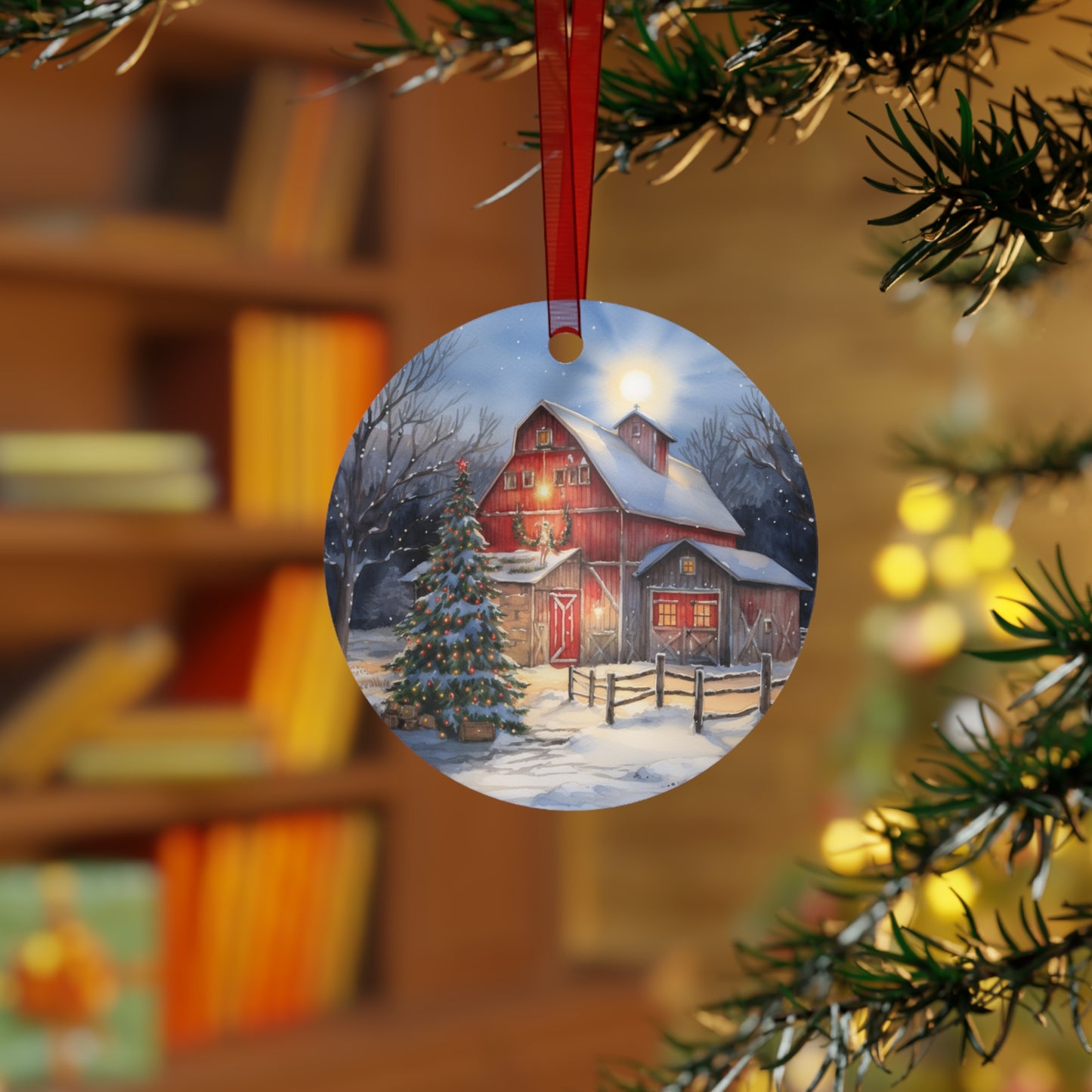 Christmas Barn Ornament