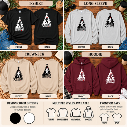 Believe Bigfoot Christmas | Sasquatch T-Shirt, Long Sleeve, Crewneck & Hoodie