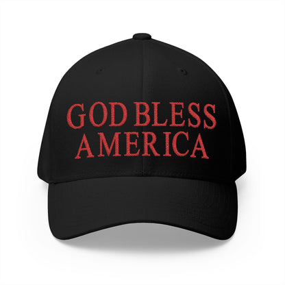 God Bless America Embroidered Hat