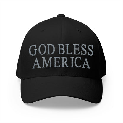 God Bless America Embroidered Hat