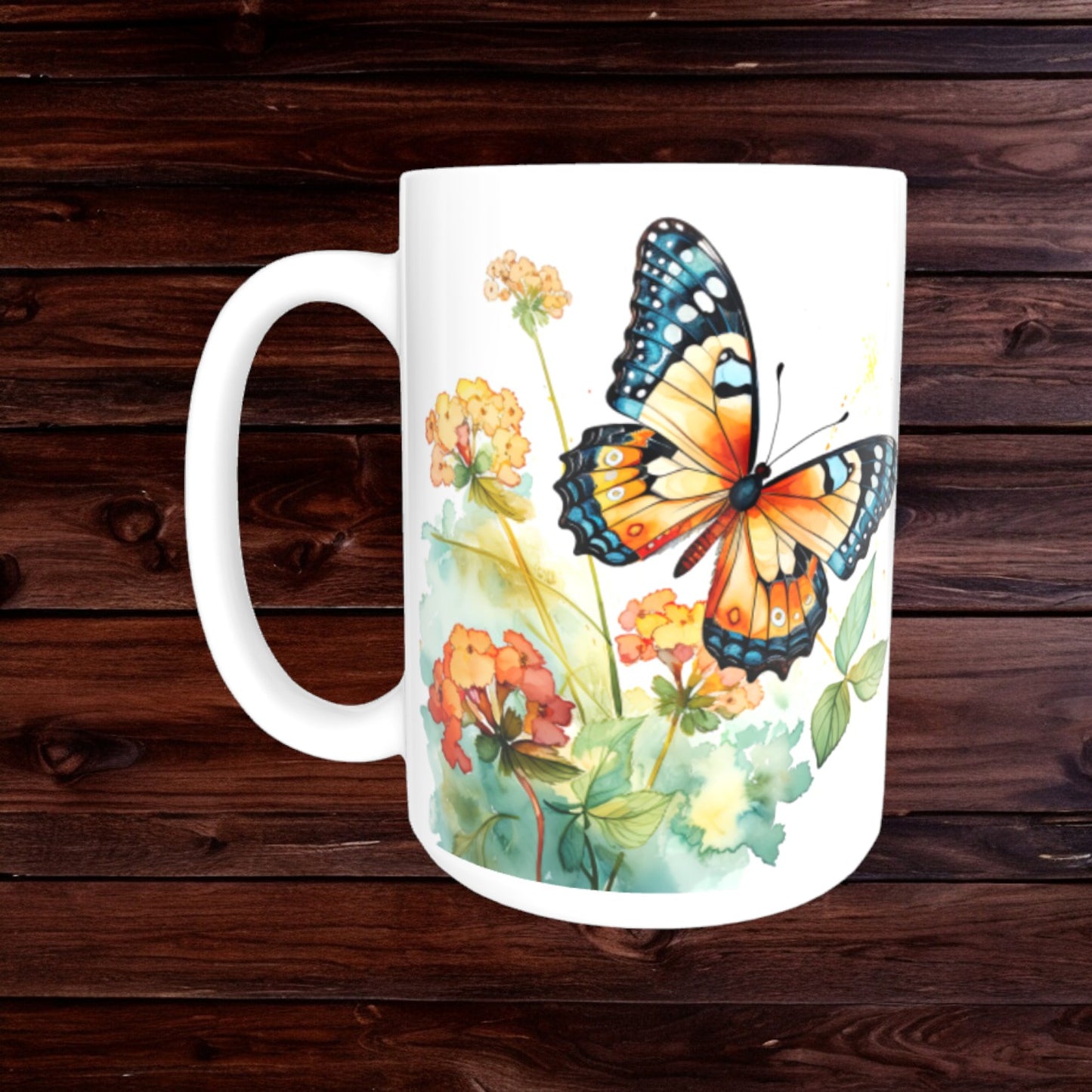 Butterfly Mugs - Animal Coffee Cup - Garden Mug