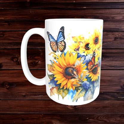 Butterfly Mugs - Animal Coffee Cup - Garden Mug