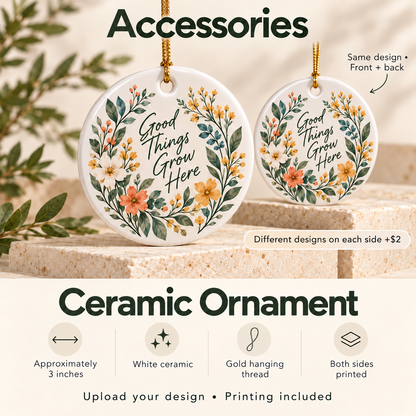 Product title Personalized Accessories – Custom Keychains, Mouse Pads, Ornaments & Tote Bags
