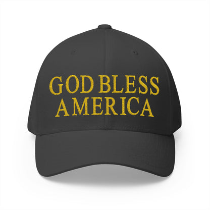 God Bless America Embroidered Hat