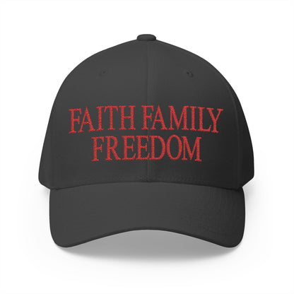 Faith Family Freedom Embroidered Hat