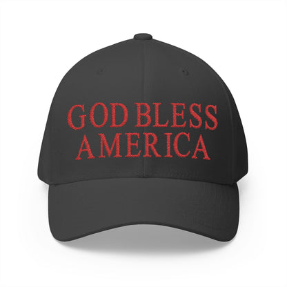 God Bless America Embroidered Hat