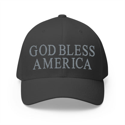 God Bless America Embroidered Hat