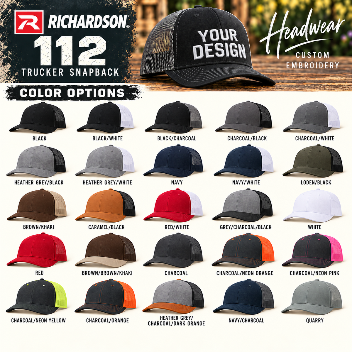 Custom Embroidered Hats & Beanies — Your Design